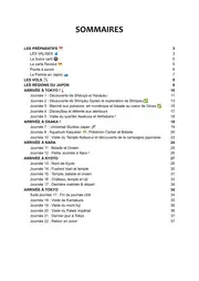 Sommaire du carnet PDF